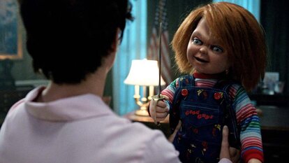 A boy holds Chucky in Chucky 302 -- “Let the Right One In”