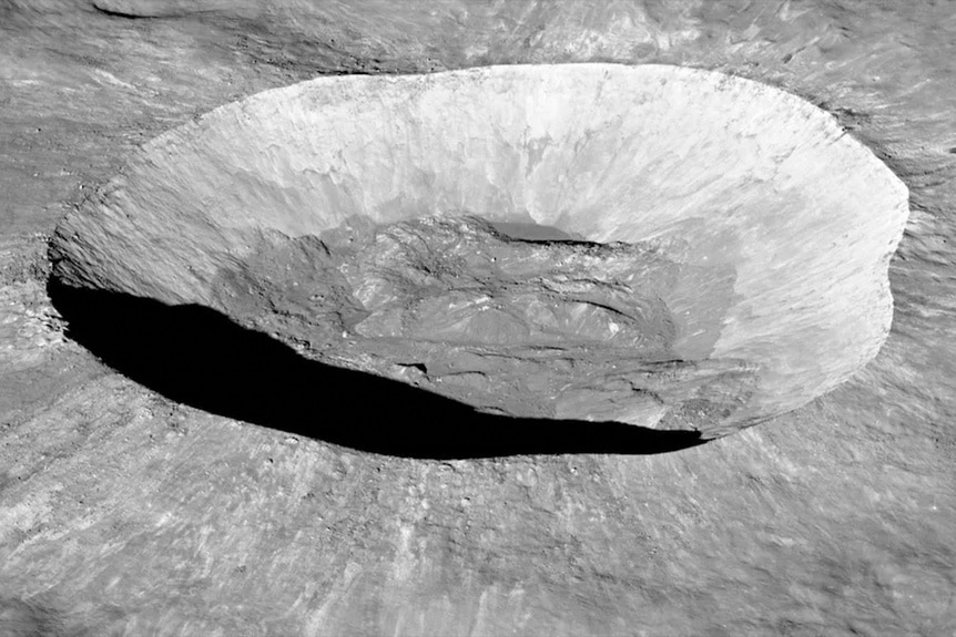 The Giordano Bruno crater.