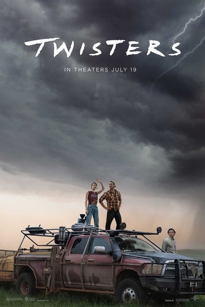 A movie poster for Twisters