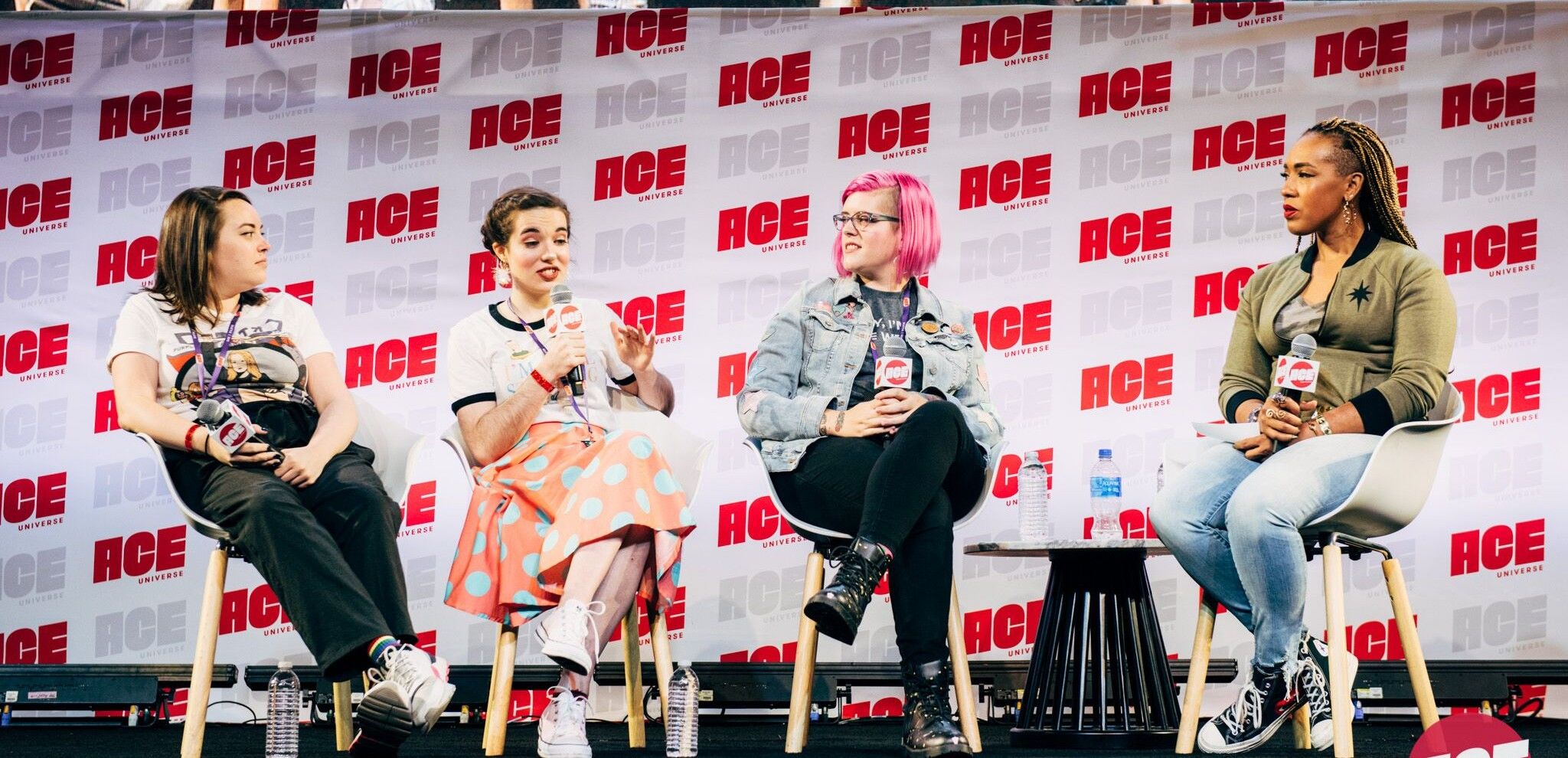 Erin Lefler speaks at an ACE Comic-Con panel in 2019. [Credit: Erin Lefler/ACE]