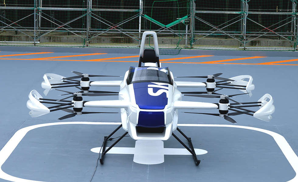 The SkyDrive flying car
