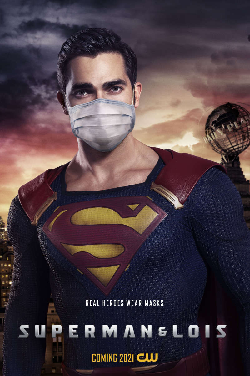 Superman Real Heroes Wear Masks CW Poster 