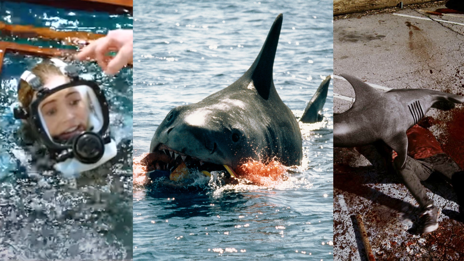 47 Meters Down (2017); Jaws (1975); Sharknado (2013)