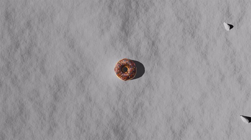 Donut Illusion on Moon