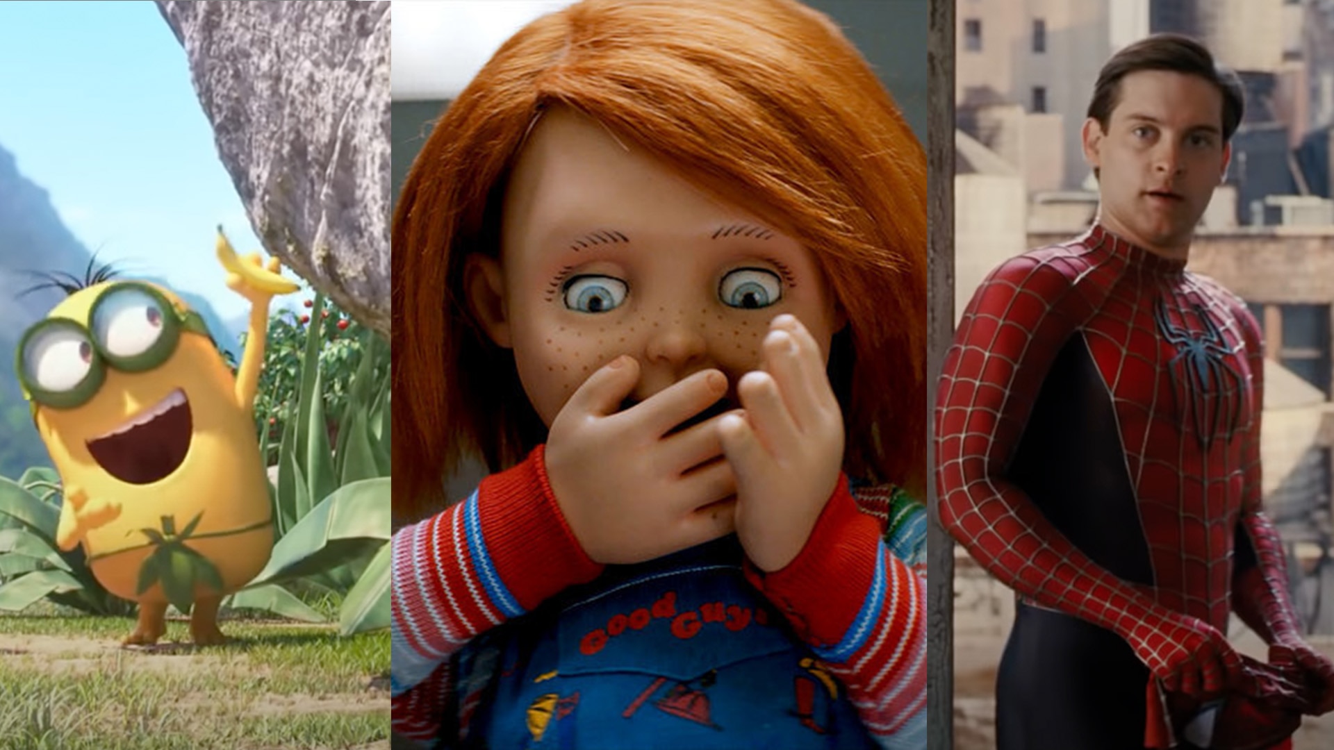 Minions (2015), Chucky, Spider-Man 3 (2007)