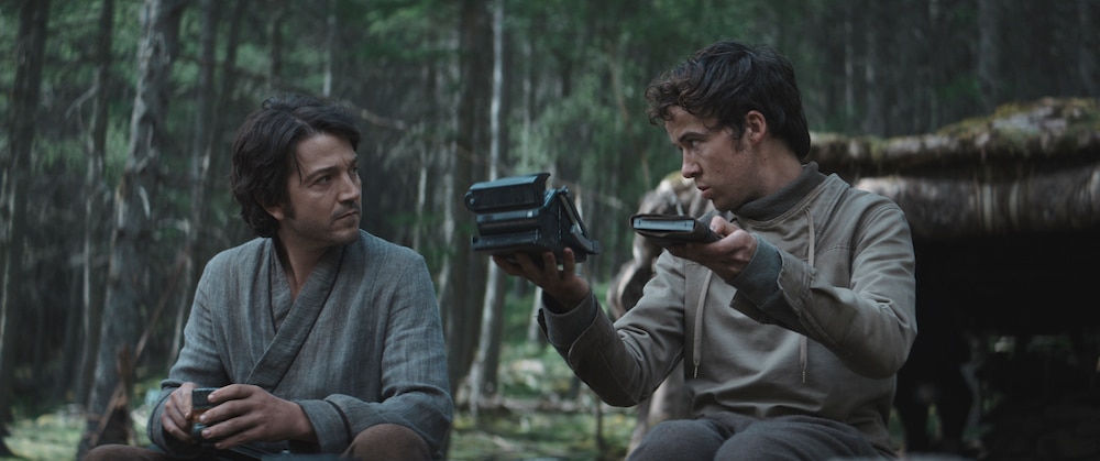 (L-R): Cassian Andor (Diego Luna) and Karis Nemik (Alex Lawther) in Lucasfilm's ANDOR, exclusively on Disney+.