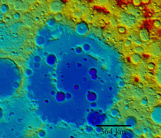 South Pole-Aitken crater on the moon