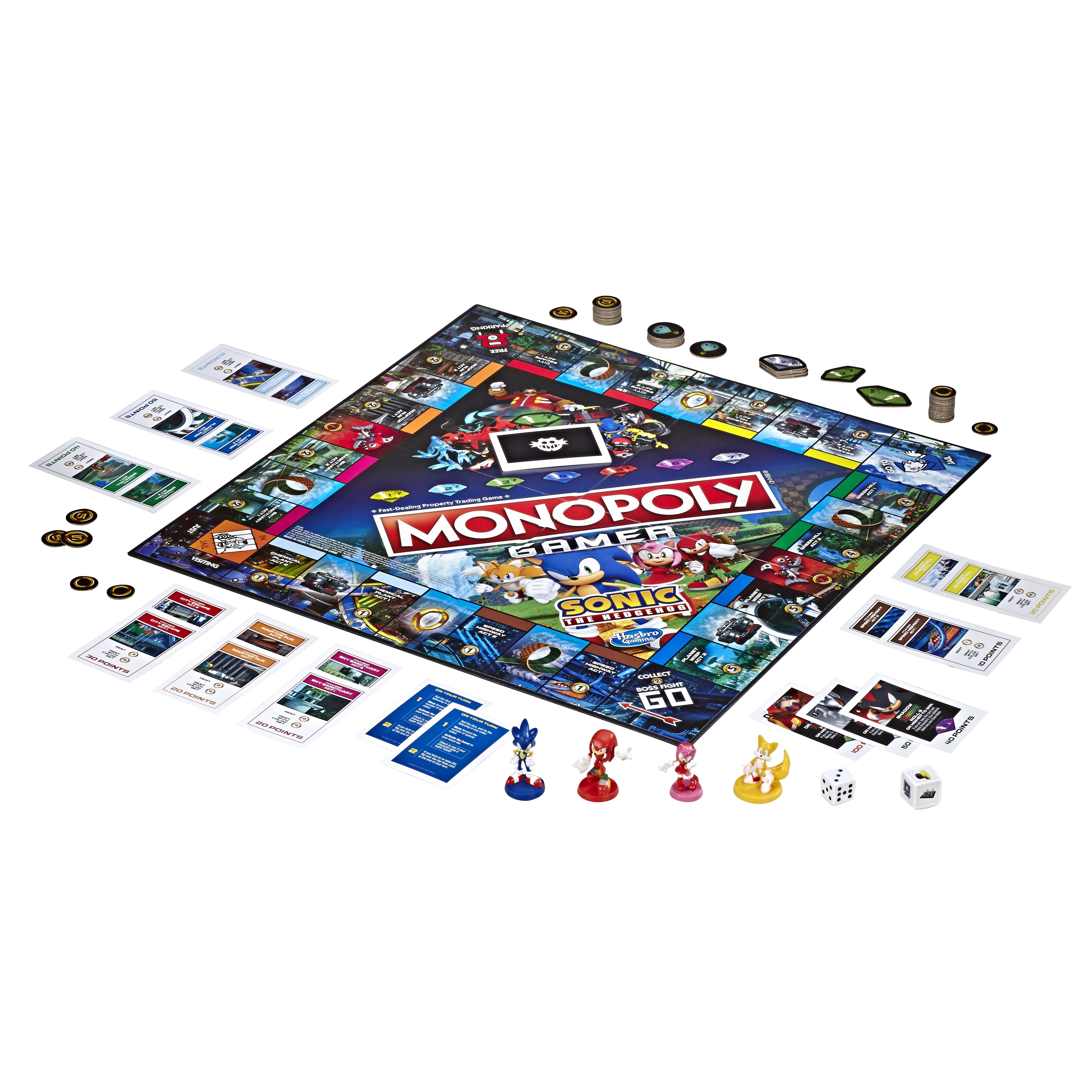 Sonic Monopoly board