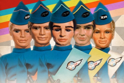 The marionette cast of British TV series Thunderbirds