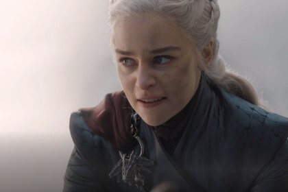Emilia Clarke as Daenerys in Game of Thrones on HBO