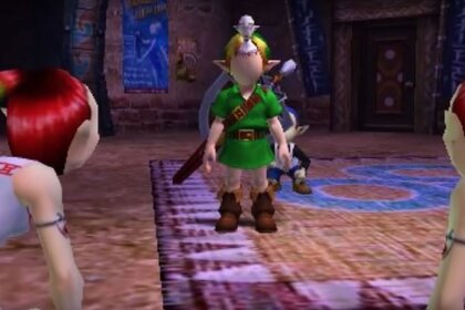 Legend of Zelda Majoras Mask Link Dancing hero