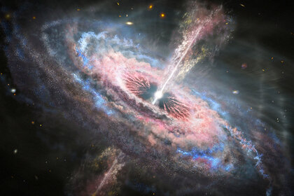 NASA image of a quasar 