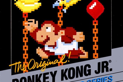 Donkey Kong Jr. NES box cover