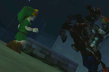 Link and Ganondorf in The Legend of Zelda Ocarina of Time
