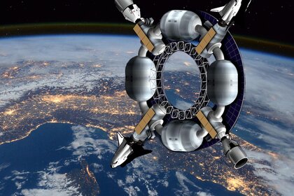 Rendering of Orbital Assembly's Pioneer Station