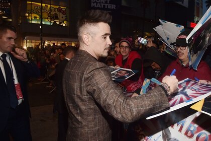 Colin Farrell Greets Fans at Dumbo World Premiere