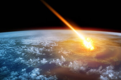 asteroid impact art