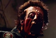 A man's face bleeds and distorts in The Thing (1982).