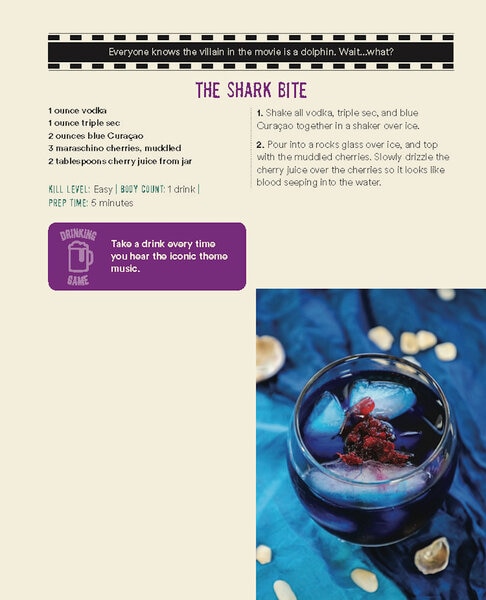 A recipe for "The Shark Bite" from The Horror Movie Night Cookbook by Richard S. Sargent