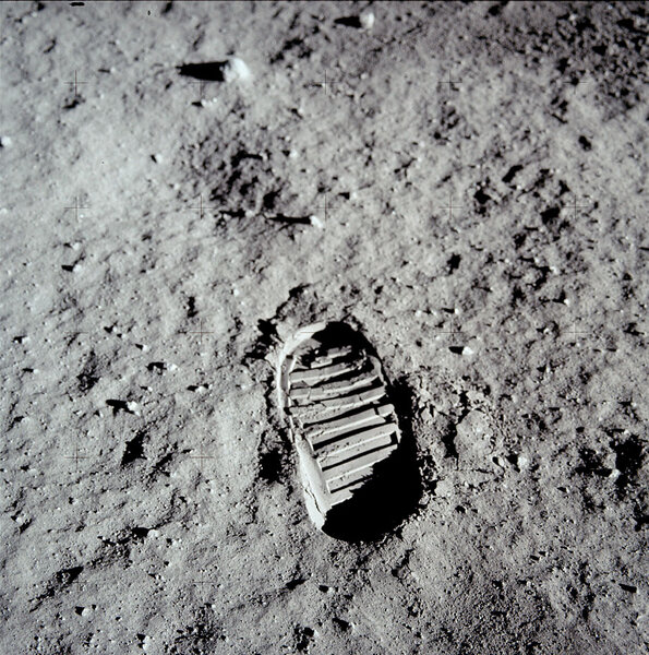 One small step. Credit: NASA