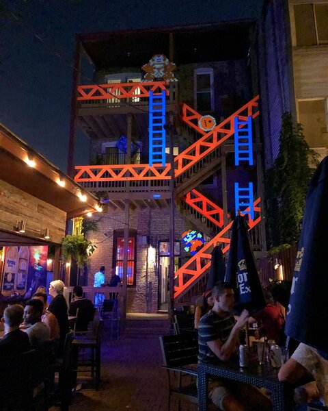 Donkey Kong patio Replay bar Chicago
