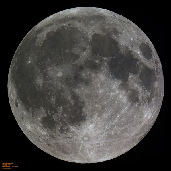 The full Moon, with Aristarchus crater standing out in the upper left. Credit: Fred Locklear