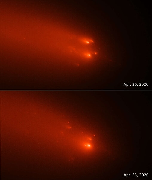 Comet C/2019 Y4 (ATLAS) observed by Hubble