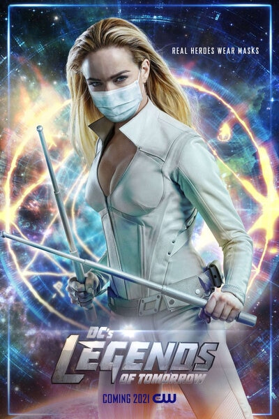 White Canary Real Heroes Wear Masks CW Poster 
