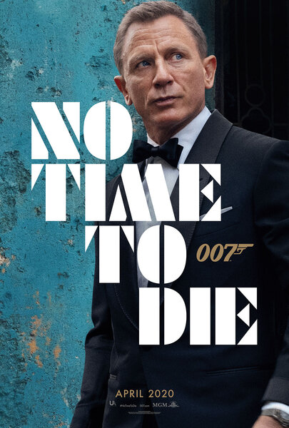 No Time to Die Poster featuring Daniel Craig as James Bond