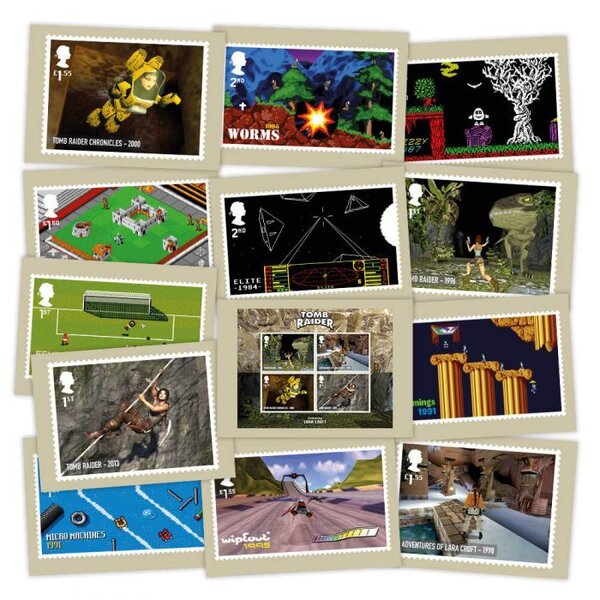Royal Mail video game stamps