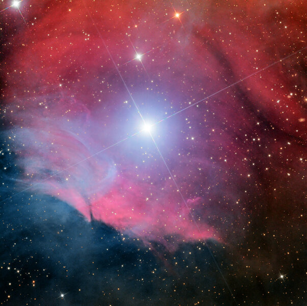 A reflection and emission nebula