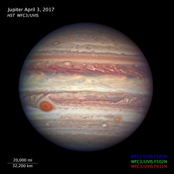 Jupiter via Hubble