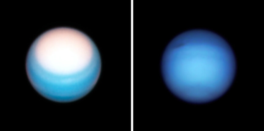 Hubble image of Uranus and Neptune