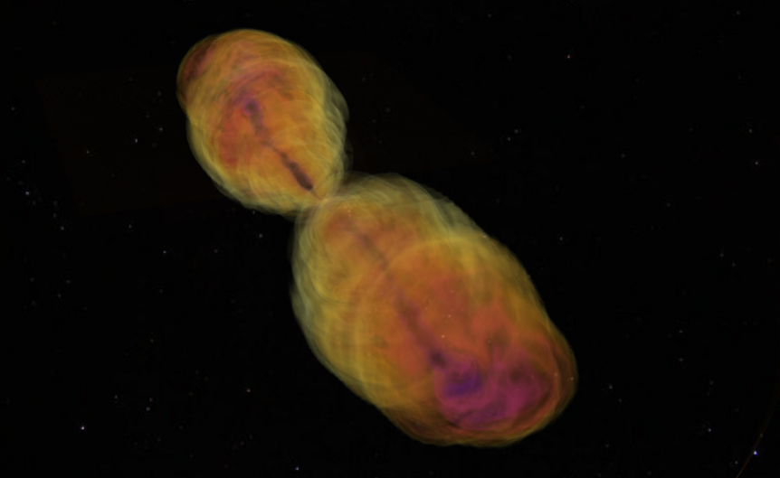 Cocoon surrounding the jet in a dying star.