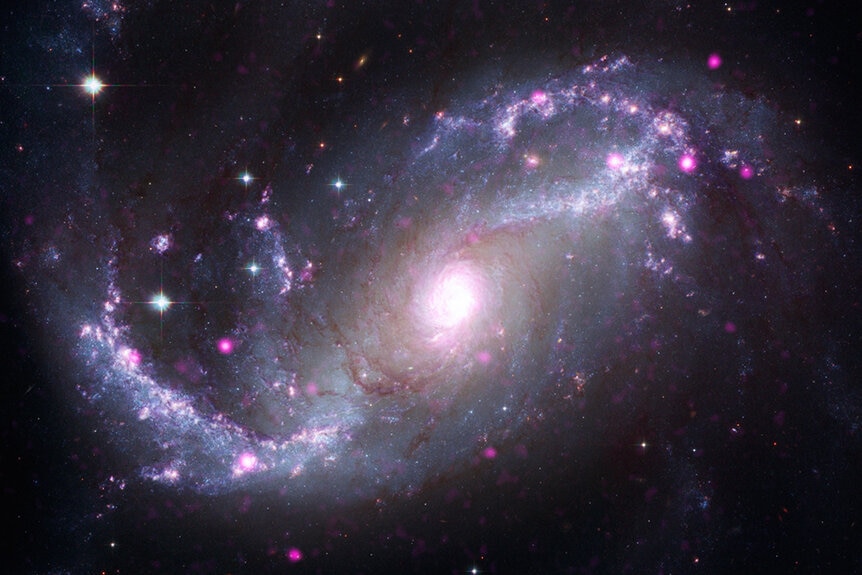 NGC 1672 is a barred spiral galaxy located in the constellation Dorado