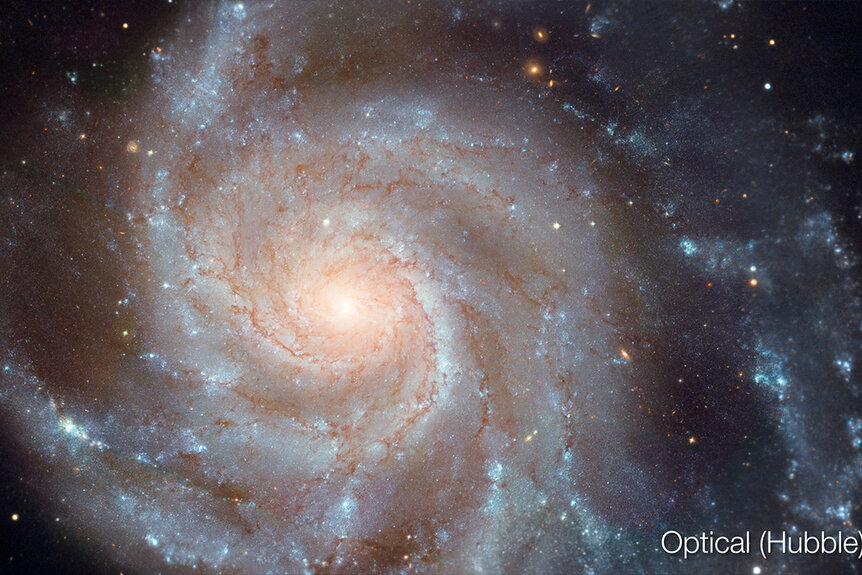 Hubble image of Messier 101 the "Pinwheel Galaxy"