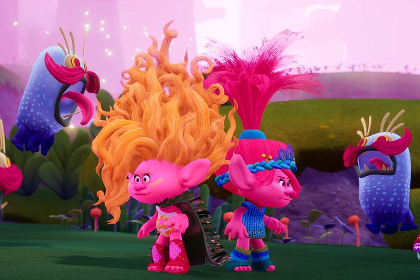 A still image from the Dreamworks Trolls Remix Rescue game.