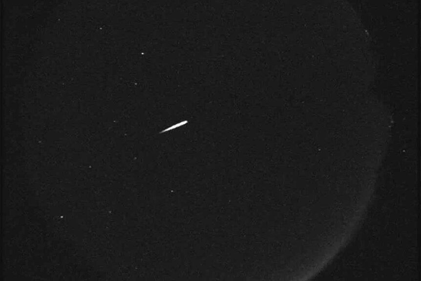 Orionid meteor in the sky