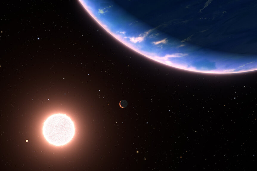 Art rendering of Exoplanet Gj 9827d