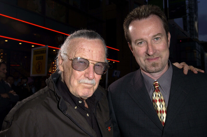 Stan Lee and Ralph Winter during X2: X-Men United premiere