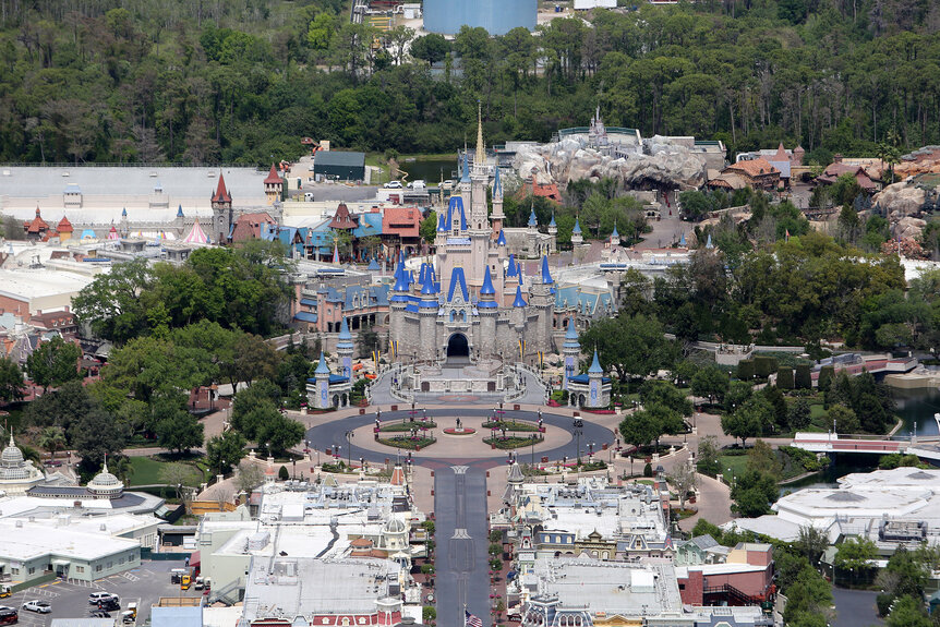 Walt Disney World remains empty