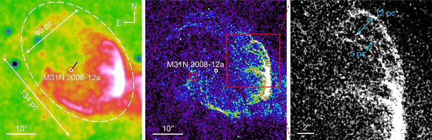 The super-remnant around the recurring nova M31N-2008-12a. -2008-12a