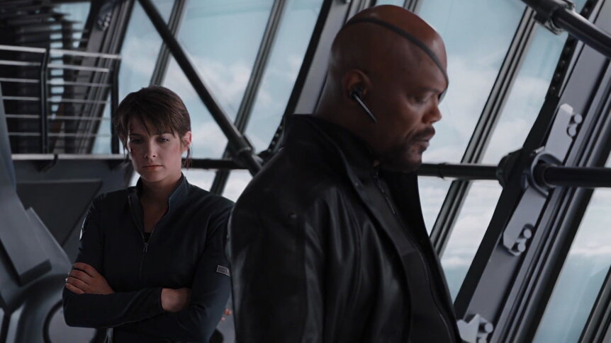 Maria Hill and Nick Fury, The Avengers