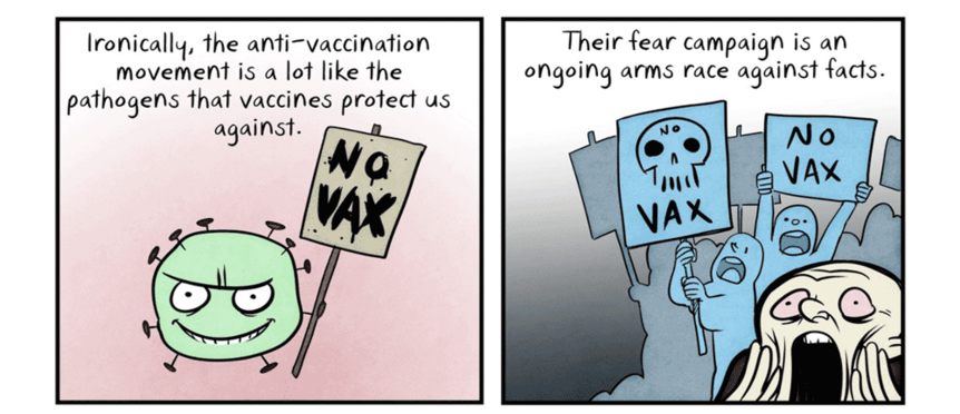 Maki Naro cartoon about vaccines