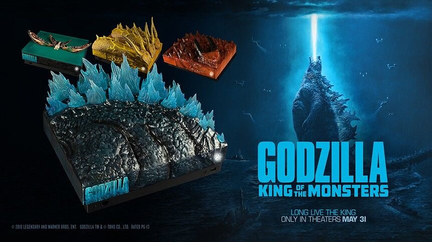Xbox One X Godzilla themed consoles