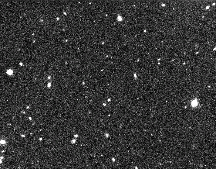 A two-frame animation showing the motion of 2015 TG387 against the background stars. Credit: Scott Sheppard