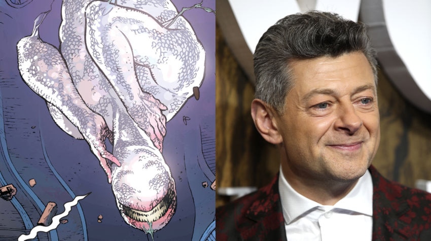 Andy Serkis as the Upside-Down Man