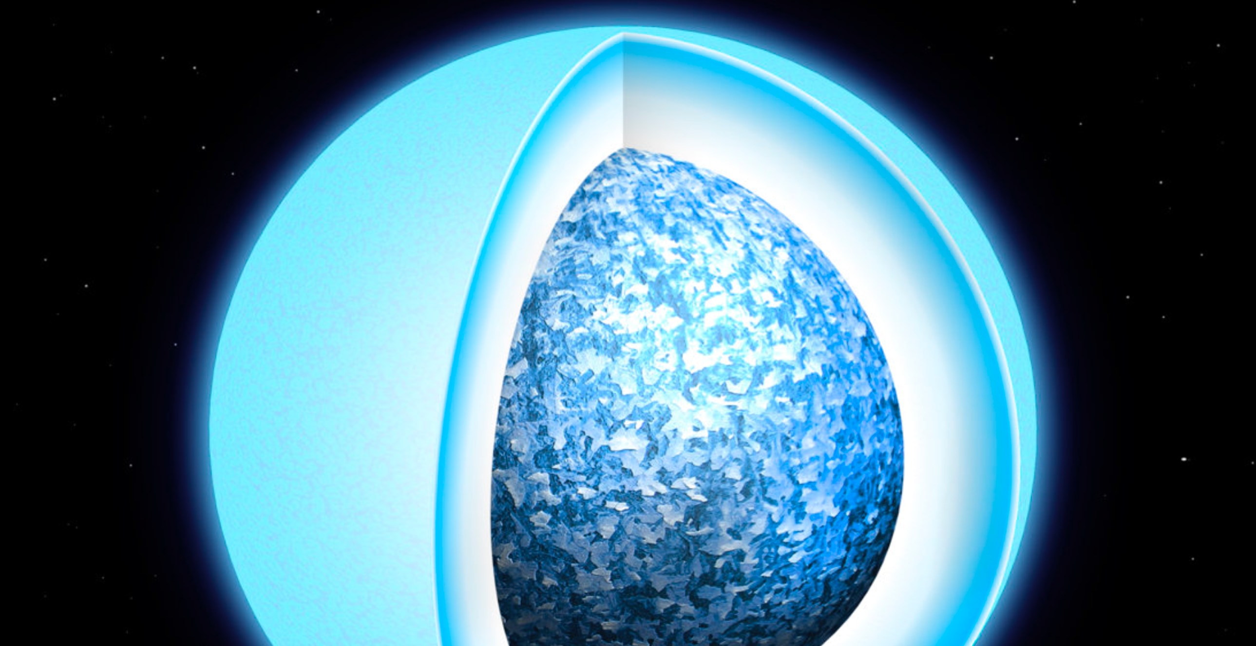 ESA image of a crystallized white dwarf