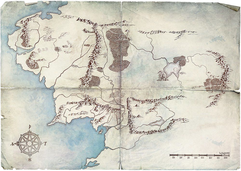 Lord of the Rings amazon map