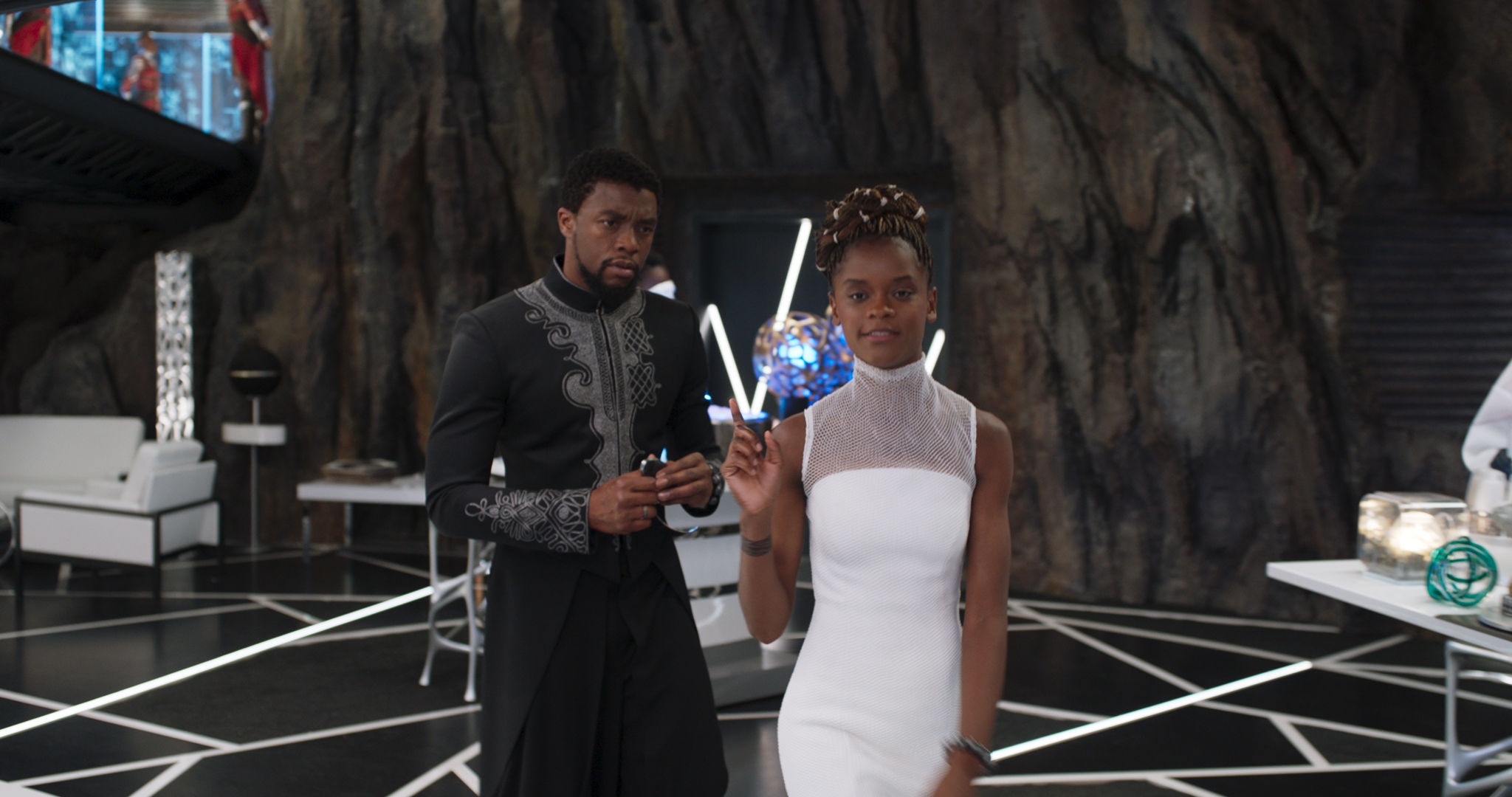 Black Panther T'Challa and Shuri